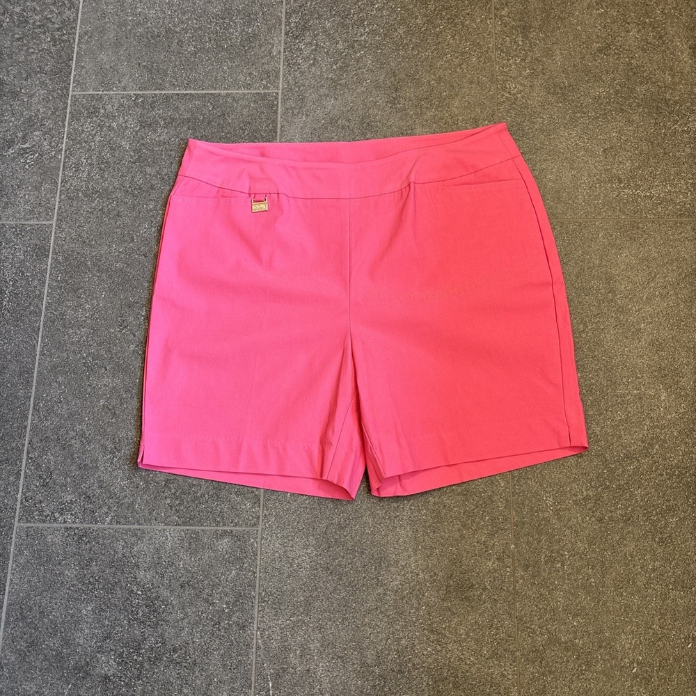 Lulu B Women's Shorts Hot Pink 16 Stretch Pockets, Golf, Beach, Resort
